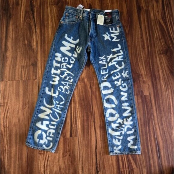 Levi's 551 Z 1961 Men 28 Waist Straight Cropped Blue Jeans NWT 022026 - Picture 1 of 10